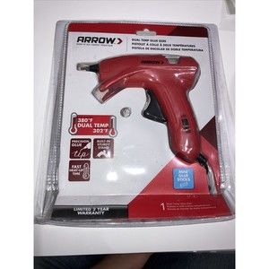 Arrow Fastener Glue Gun Dual Temp Light Weight Drip Resistant Precision Tip